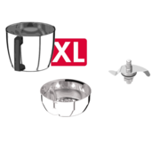 Pack Triple Accessoires XL : Cuve XL, Petrin XL & panier vapeur XL