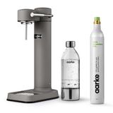 Appareil a gazeifier Gris mat avec une bouteille en PET recyclable 0,65 litre et une cartouche de gaz CO²