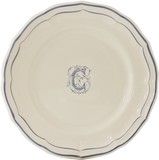 Assiette Canapes 16.5 cm C FILET BLEU MONOGRAMME