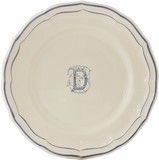 Assiette Canapes 16.5 cm D FILET BLEU MONOGRAMME