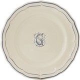 Assiette Canapes 16.5 cm G FILET BLEU MONOGRAMME