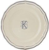 Assiette Canapes 16.5 cm K FILET BLEU MONOGRAMME