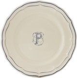 Assiette Canapes 16.5 cm P FILET BLEU MONOGRAMME