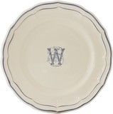 Assiette Canapes 16.5 cm V FILET BLEU MONOGRAMME
