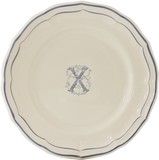 Assiette Canapes 16.5 cm W FILET BLEU MONOGRAMME
