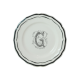Assiette Canapes 16.5 cm L FILET MANGANESE MONOGRAMME