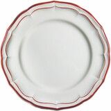 Coffret de 4 Assiettes Canapes FILET Rouge