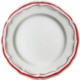 Coffret de 4 Assiettes Dessert FILET Rouge