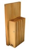 Bloc universel en bois - pour 5 couteaux