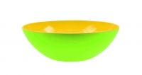Bol a servir DUO 32 cm vert exterieur / jaune interieur Zak ! Designs
