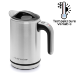 Bouilloire inox a temperature reglable double paroi Elva 1 l