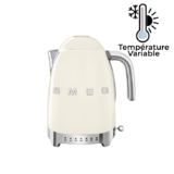 Bouilloire 1,7 L avec reglage de la temperature Vintage Annees 50 Creme