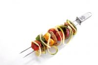 Brochette double barbecue TWINCO, set de 2 pieces