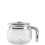 Carafe en verre avec poignee chromee pour machine a cafe filtre DCF01/DCF03