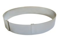 Cercle extensible inox gradue de 18 a 36 cm - Hauteur 4,5 cm