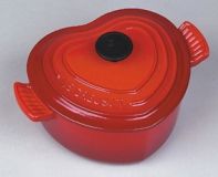 Cocotte cur en fonte emaillee 20 cm 2 litres orange volcanique