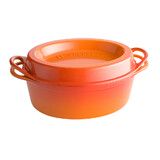 Cocotte en fonte emaillee DOUFEU ovale 32 cm Volcanique