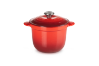 Cocotte haute EVERY en fonte emaillee Ronde 18 cm Cerise