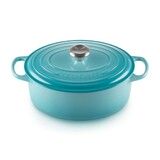 Cocotte ovale 29 cm Bleu Caraibes