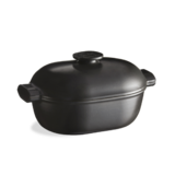 Cocotte ovale en ceramique 36x23,5 cm Gris Ardoise
