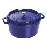 Cocotte ronde 30 cm Bleu intense