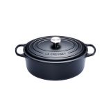 Cocotte Signature en fonte emaillee ovale 27 cm noir