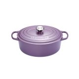 Cocotte Signature en fonte emaillee ovale 27 cm violet Ametist