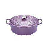 Cocotte Signature en fonte emaillee ovale 29 cm violet Ametist