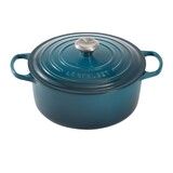 Cocotte Signature en fonte emaillee Ronde 20 cm Deep Teal