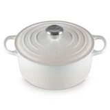 Cocotte Signature en fonte emaillee Ronde 20 cm Meringue