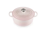 Cocotte Signature en fonte emaillee Ronde 20 cm SHELL PINK