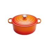 Cocotte Signature en fonte emaillee Ronde 22 cm Volcanique