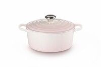 Cocotte Signature en fonte emaillee Ronde 24 cm SHELL PINK