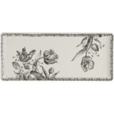 coffret 1 plat cake tulipes noires