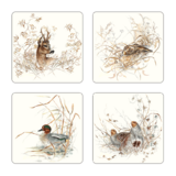 coffret 4 dessous de verre sologne