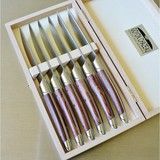 Coffret 6 couteaux Thiers Avantage en Bois de violette finition Mat
