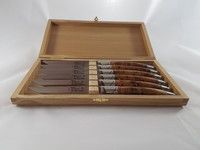 Coffret 6 couteaux Thiers Avantage en Loupe de Cade finition Mat