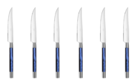 Coffret de 6 couteaux a steak CONTY BLEU NUIT