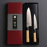 Coffret couteaux japonais Haiku Original Santoku + Universel