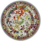 Coffret de 2 assiettes a mignardises en faience Bagatelle