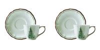Coffret de 2 Tasses & Soucoupes The US FILET Noel