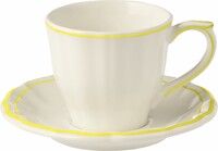 Coffret de 2 Tasses & Soucoupes The US FILET Citron