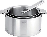 Coffret de 3 Casseroles 16 a 20 cm avec 1 Poignee Inox Strate Amovible