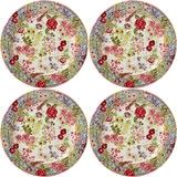Coffret de 4 Assiettes Canapes MILLEFLEURS