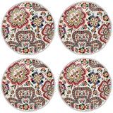 Coffret de 4 assiettes dessert chance folle