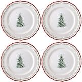 Coffret de 4 Assiettes Plates FILET Noel