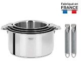 Serie de 4 casseroles Casteline amovibles 14 a 20 cm + 2 poignees Zenith