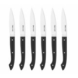 Coffret de 6 couteaux a steak Capucin manche noir