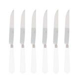 Coffret de 6 couteaux a steak NEWBRIDGE BLANC ECUME