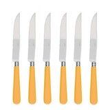 Coffret de 6 couteaux a steak NEWBRIDGE JAUNE